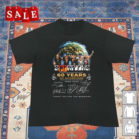 New Scorpions 60 years anniversary Gift For Fans Unisex S-5XL Shirt CA653