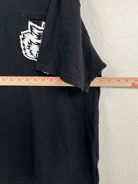 Darc Sport Pocket T Shirt Mens XL Wolves Viking Skull Black Gym Bodybuilding Tee