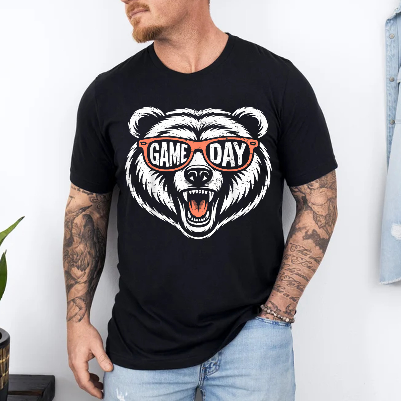 Retro Game Day Bear T-Shirt