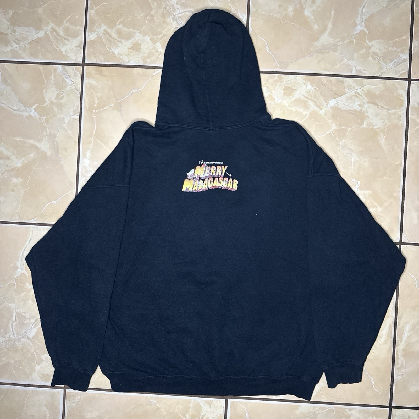 Vtg Merry Madagascar Promotional Hoodie 2012 Gaylord Dreamworks Men’s XXL