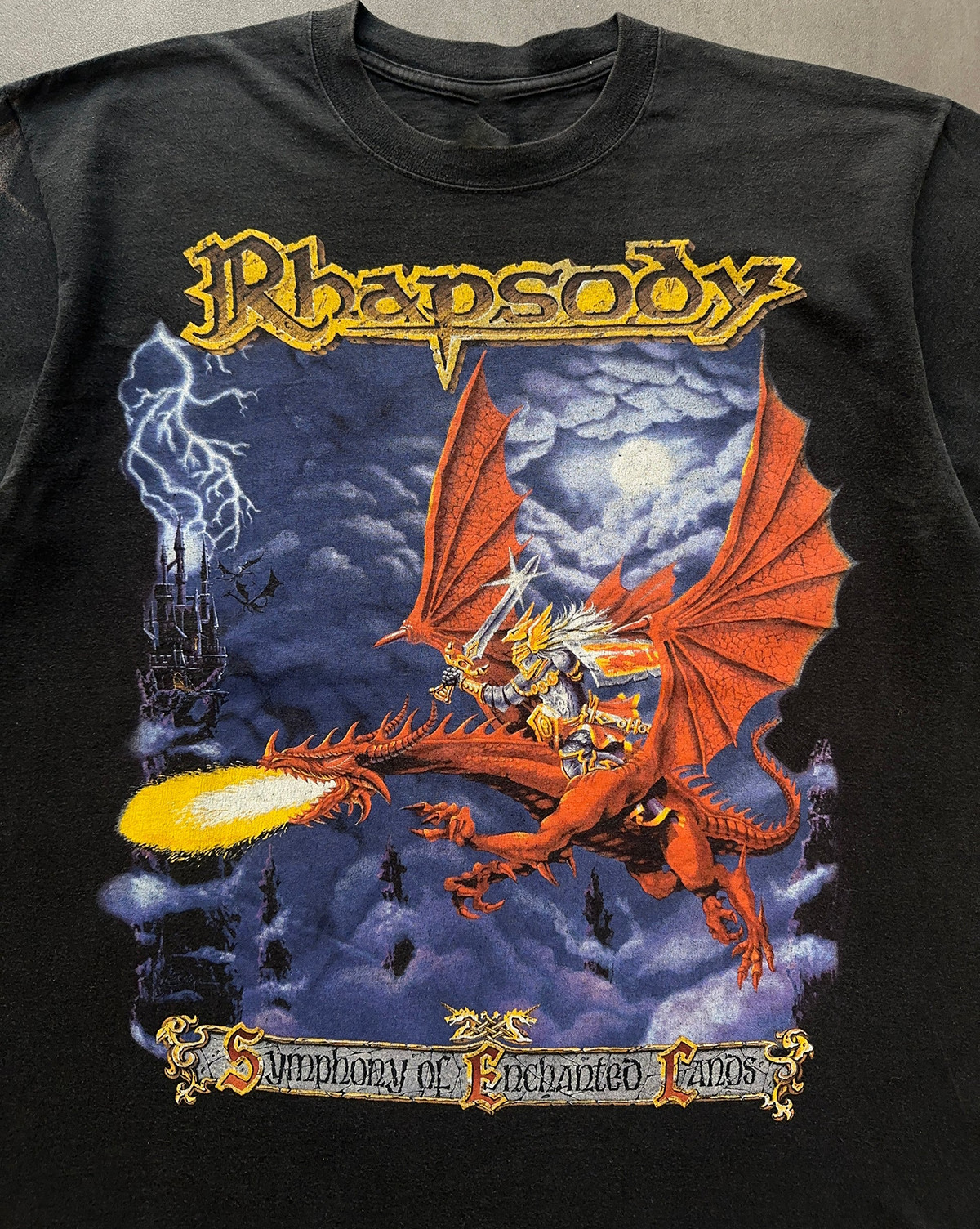 Rhapsody of Fire VTG Style Tee Shirt Black Unisex Size S-5XL 1P0614