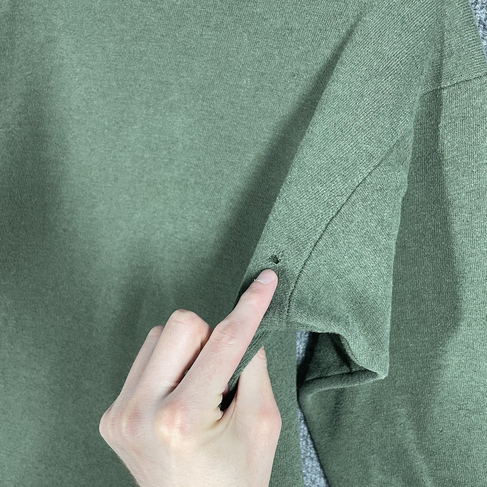 VINTAGE German Bundeswehr Sweatshirt Undershirt Size Small Army Military Green