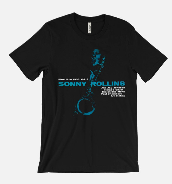 Sonny Rollins T-Shirt – Thelonious Monk – Blue Note -Classic Jazz Musicians