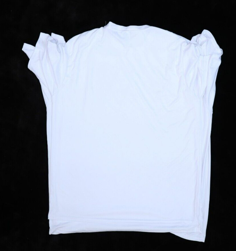 3 Port & Company Performance Blank Plain White Short Sleeve T-Shirts Mens Large