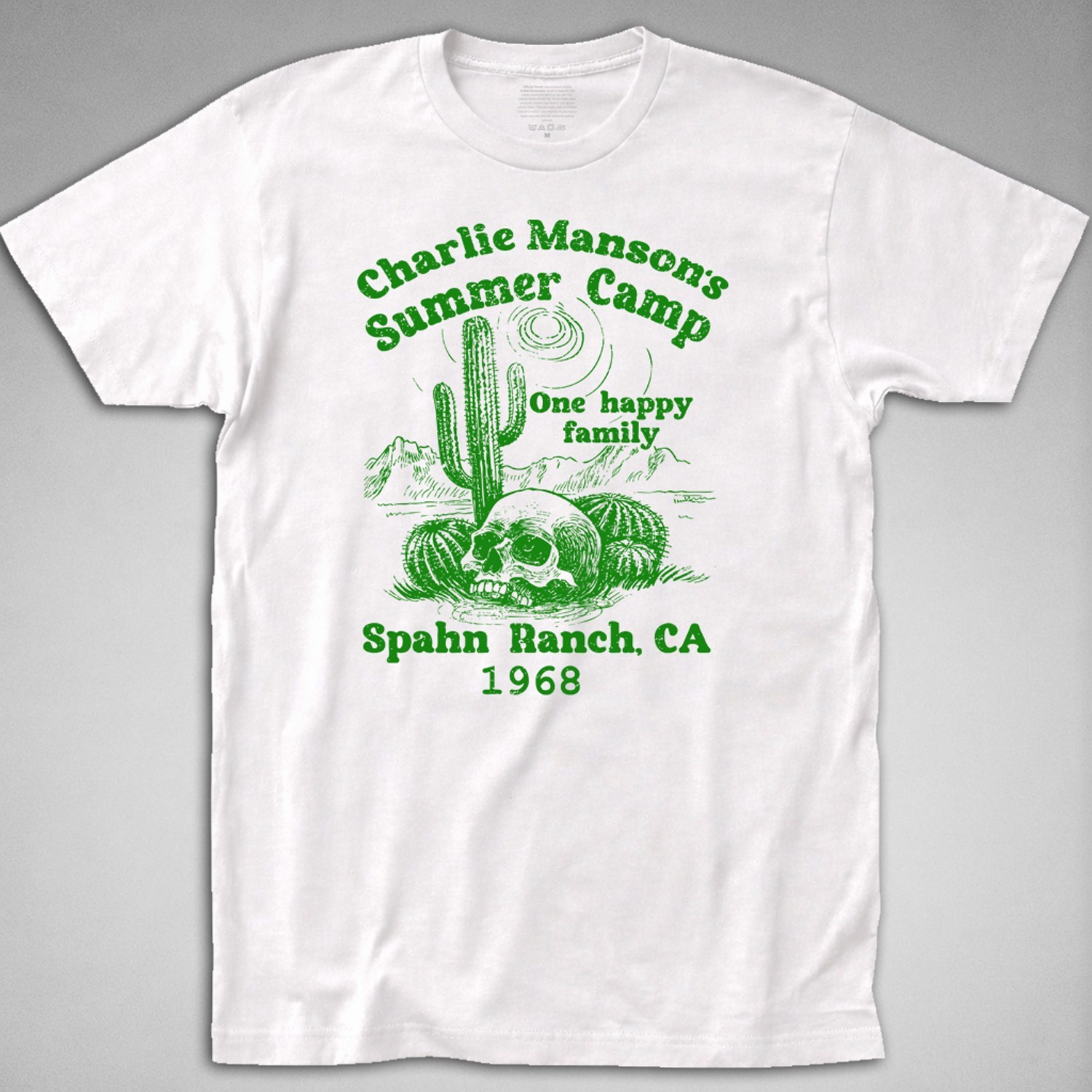 Charles Manson Camp T-Shirt spahn ranch charlie Serial Killer Family Sharon Tate