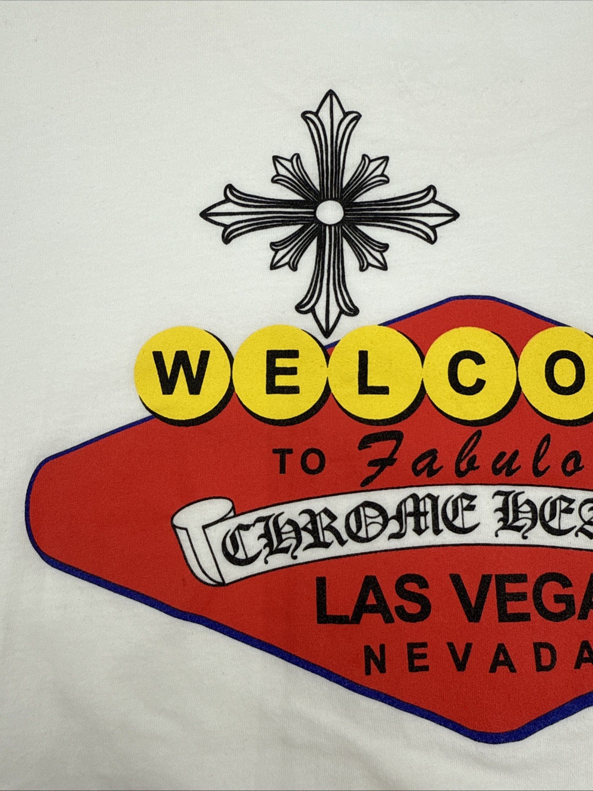 Chrome Hearts Las Vegas Exclusive Welcome To Fabulous Las Vegas Tee Size XL Used