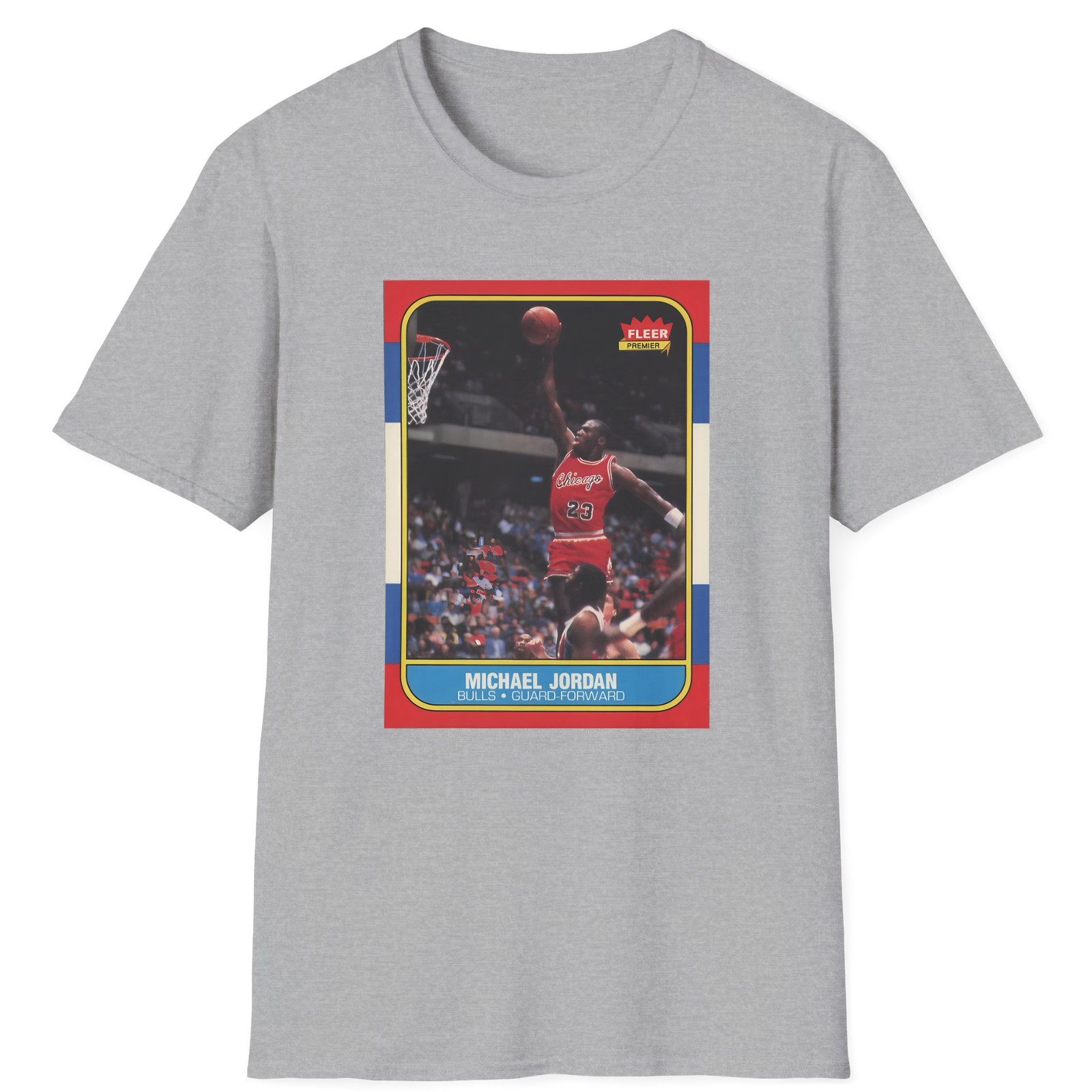 Michael Jordan Rookie Card T-Shirt – Vintage 1986 Fleer Basketball #57 PSA 10