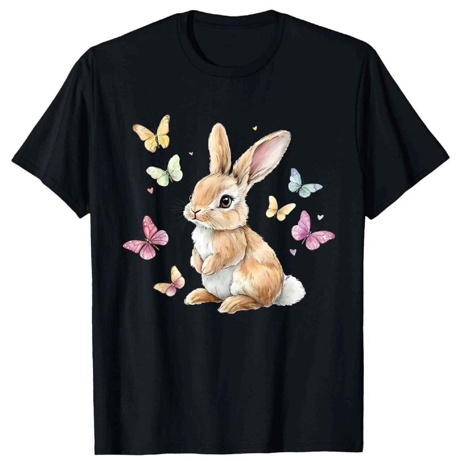 Cute Easter Bunny Rabbit Butterfly T-Shirt FREESHIPS