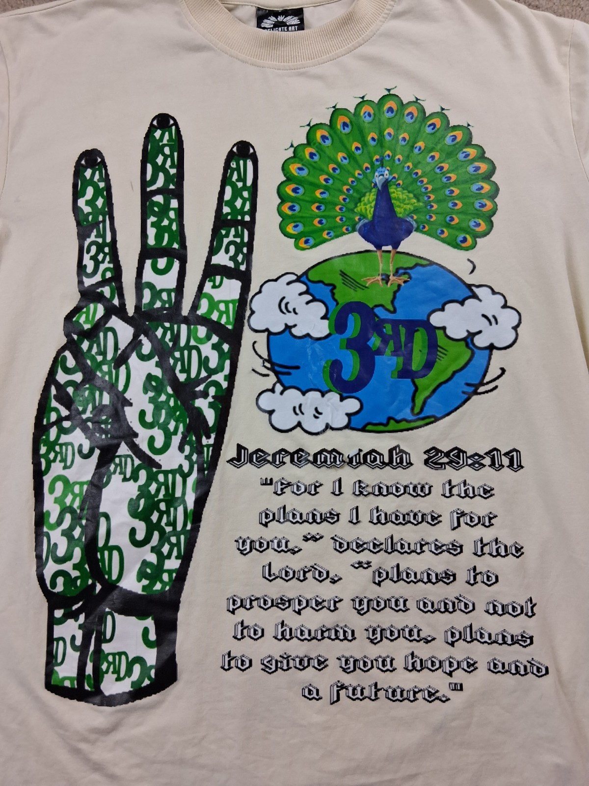 Third Art Design Studios Rare T Shirt By Brent Yancy 3rd Tour Tee Size Medium