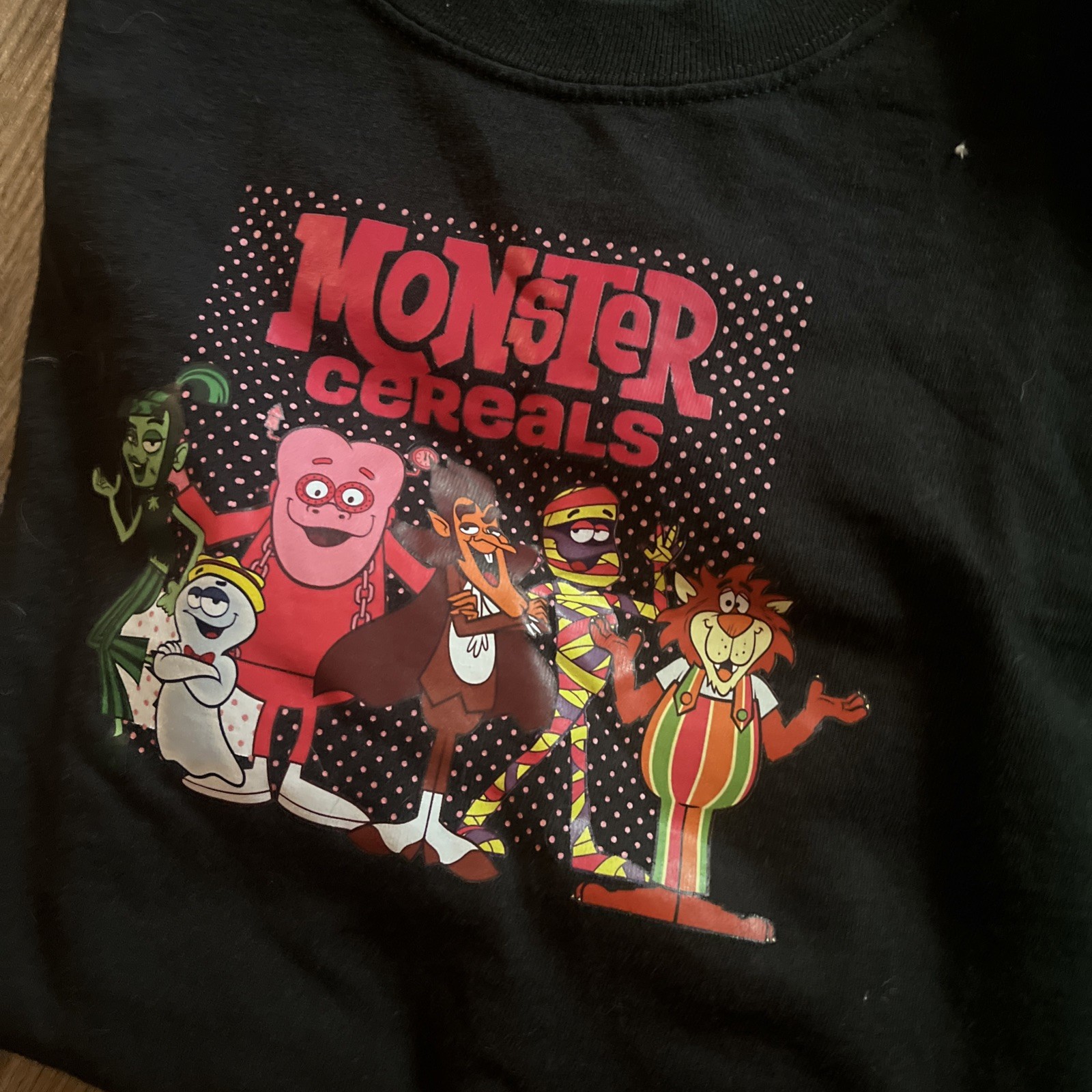 Lot 7 Cereal Characters Monster Mash Trix Lucky Charms Count T-Shirts Small