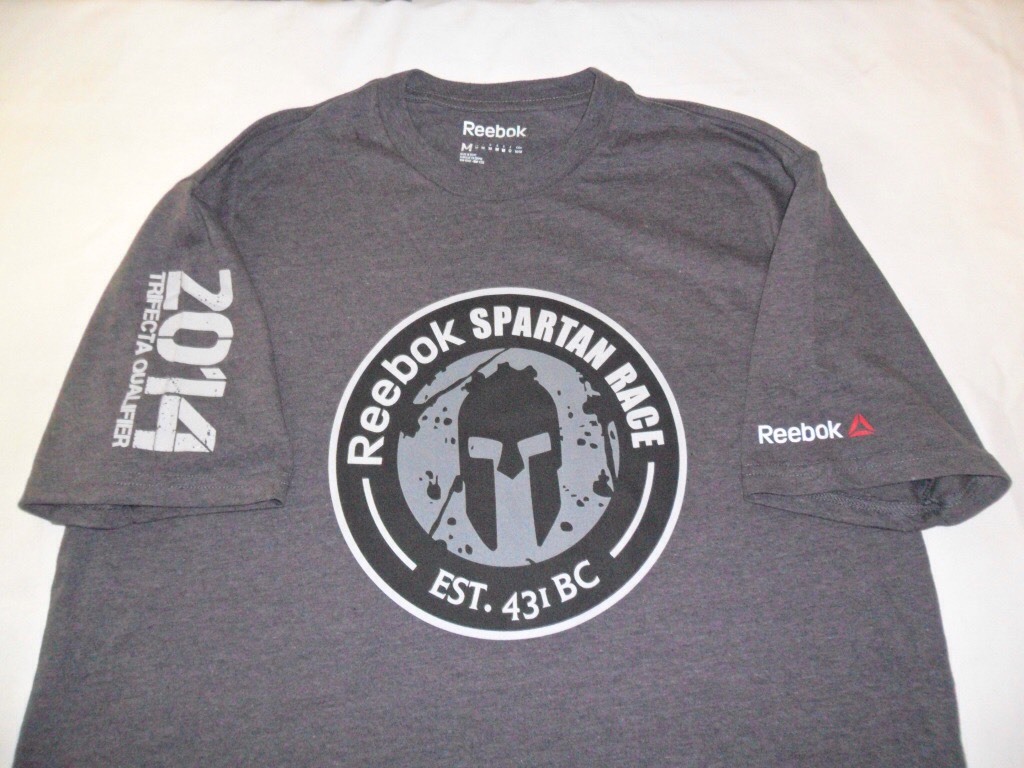 2 Medium- NWOT Reebok Spartan 2014 Finisher 60% Cotton 40% Poly T- Shirt