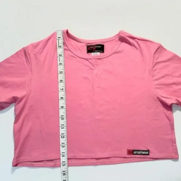 Go Softwear Size M Pacific Half Tee /Crop Top – Pink (GS-3482521-PNK-M)