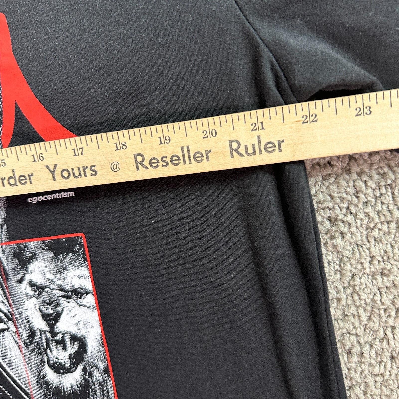 Romwe Shirt Mens Large Black Selfish Ecocentrism Archangel Short Sleeve
