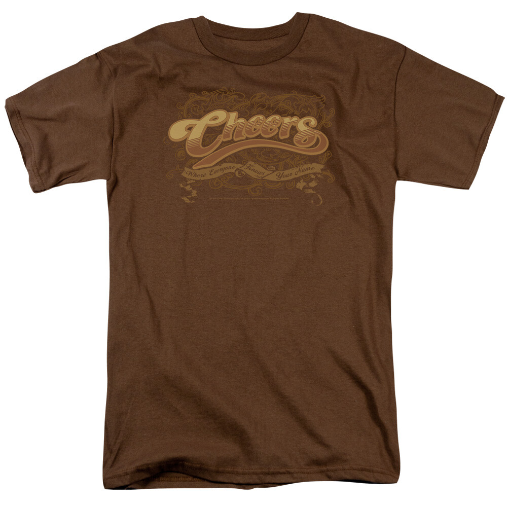 Cheers Scrolled Logo Licensed Adult T-Shirt
