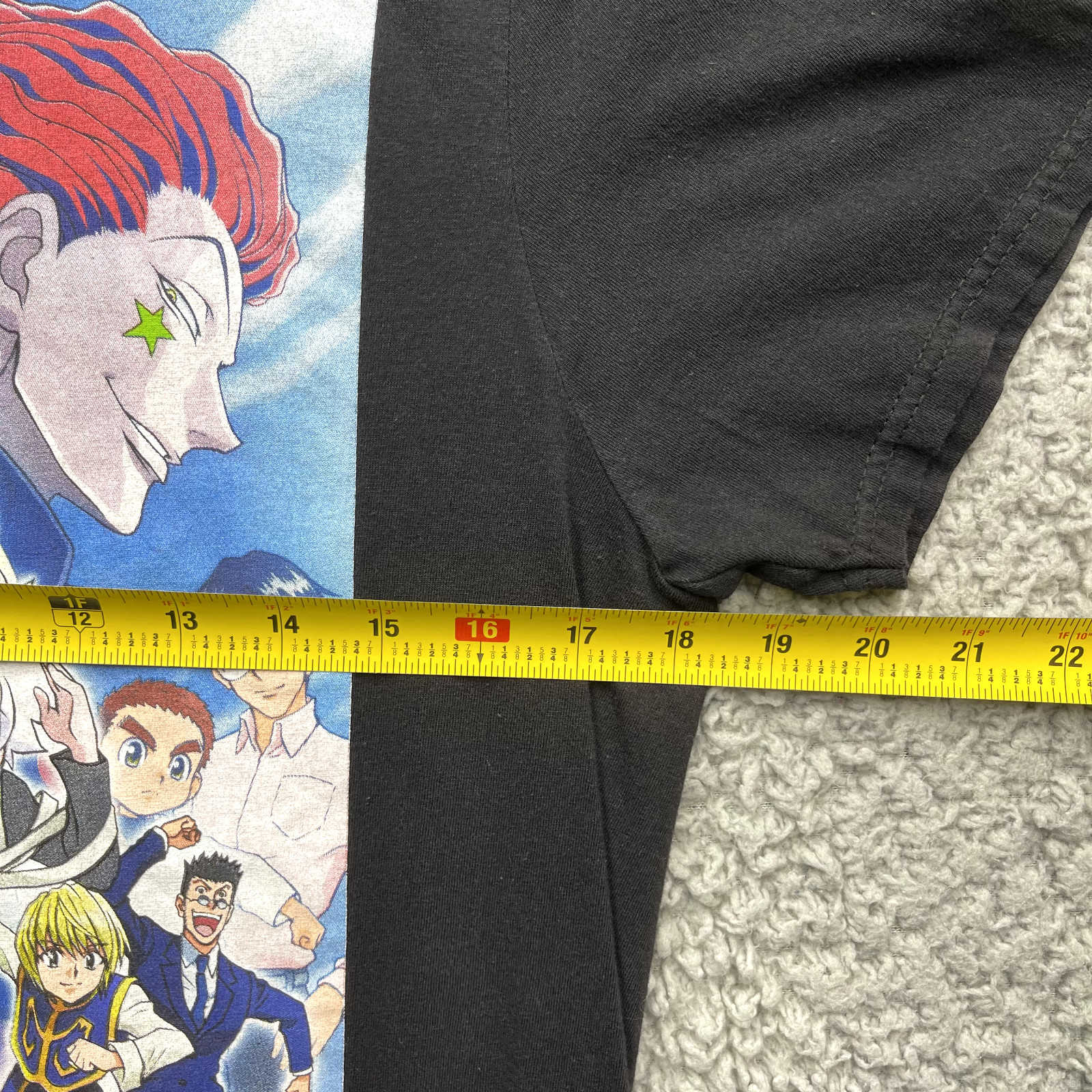 Hunter Hunter Shirt Mens Medium Black Graphic Short Sleeve T-Shirt Anime Cartoon