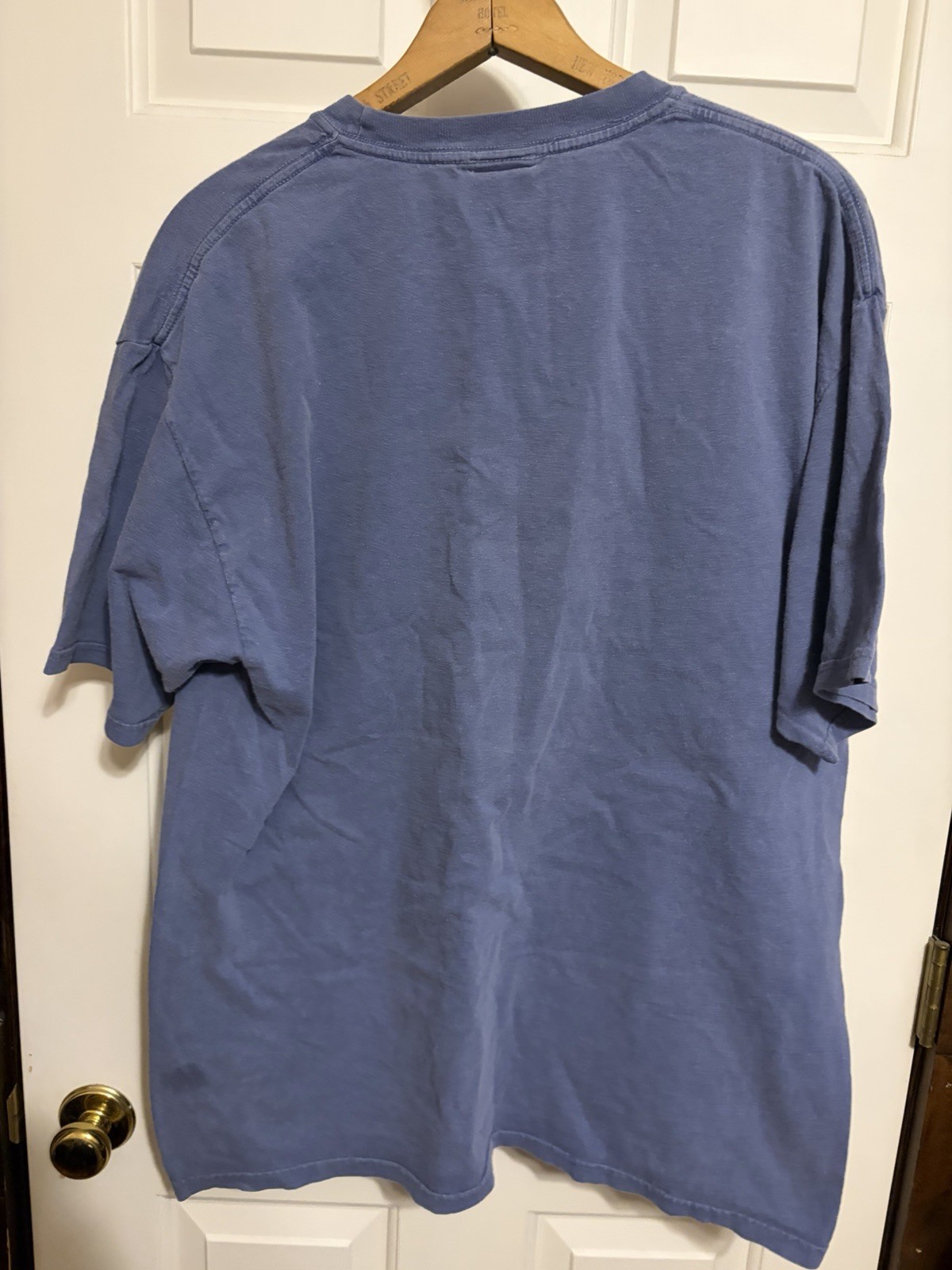 VTG Smithsonian Giraff Graphic T Shirt XL Museum Natural History Blue Tee Sz L