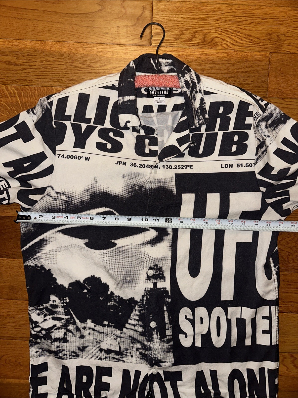 Billionaire Boys Club Men UFO Short Sleeve Woven Shirt White Small