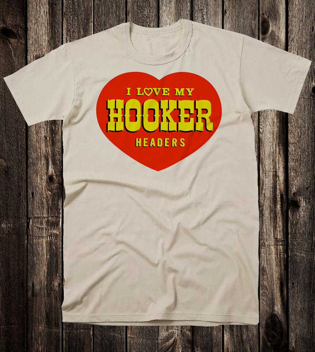 Hot Rod Tee T Shirt Drag Race Hooker Headers Heart Speed Shop Racing Nostalgia
