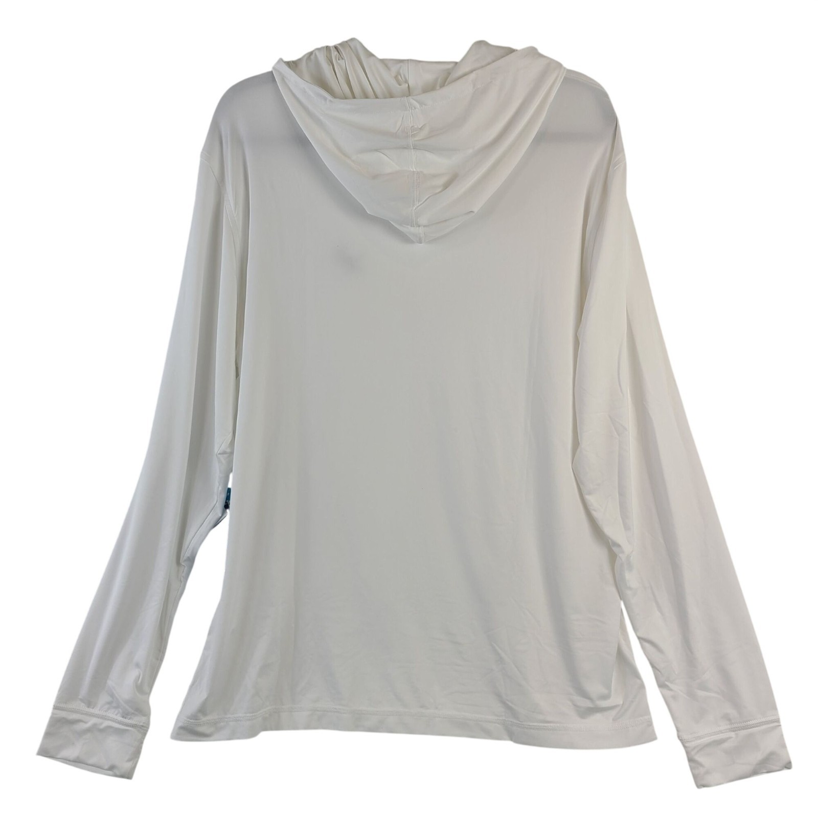 NEW Johnnie-O UPF 50 White Hooded Long Sleeve Shirt Size L
