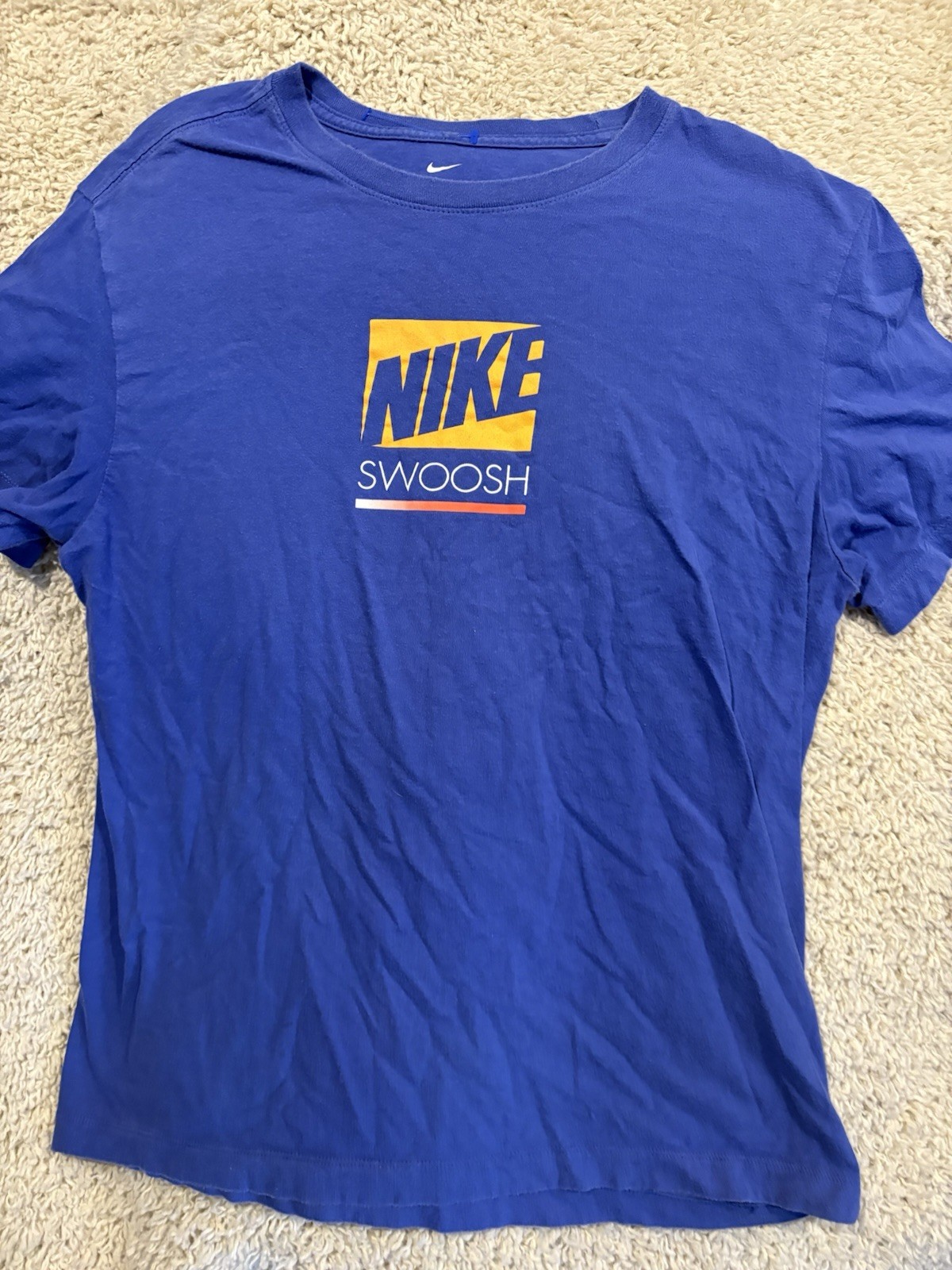 Nike shirt adult medium blue short sleeve crewneck casual workout men