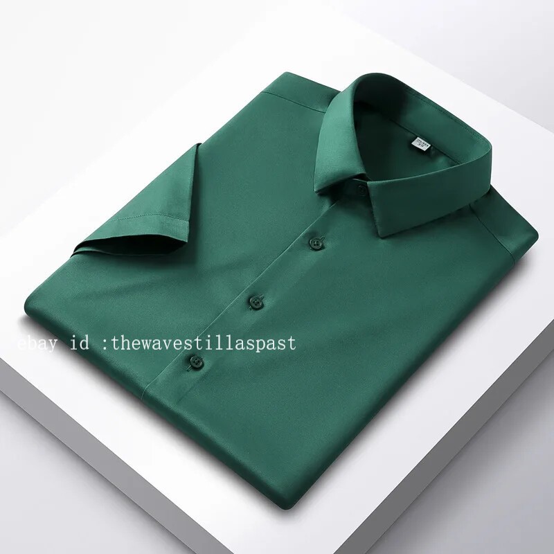 Men’s Shirt Long Sleeve Non Iron Wrinkle Resistant Business Dress Casual Shirt