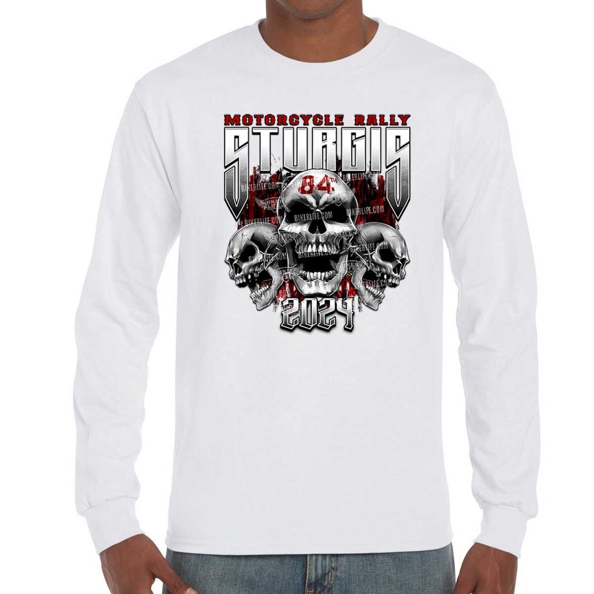 2024 Sturgis Motorcycle Rally Chained Shield Long Sleeve