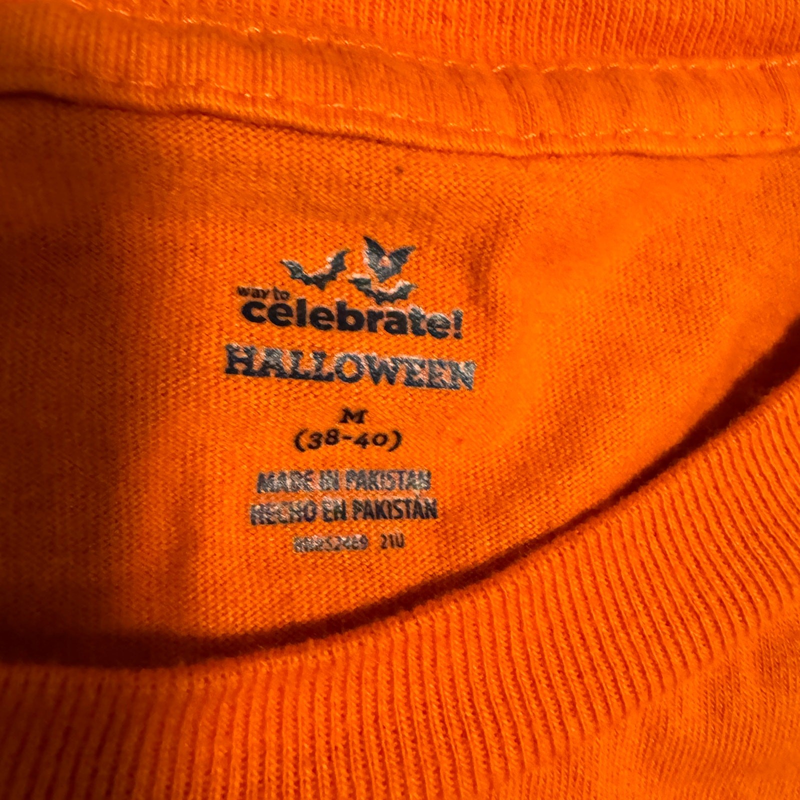 Way to Celebrate Size M Halloween Jack-O-Lantern Pumpkin Graphic T-Shirt Fall