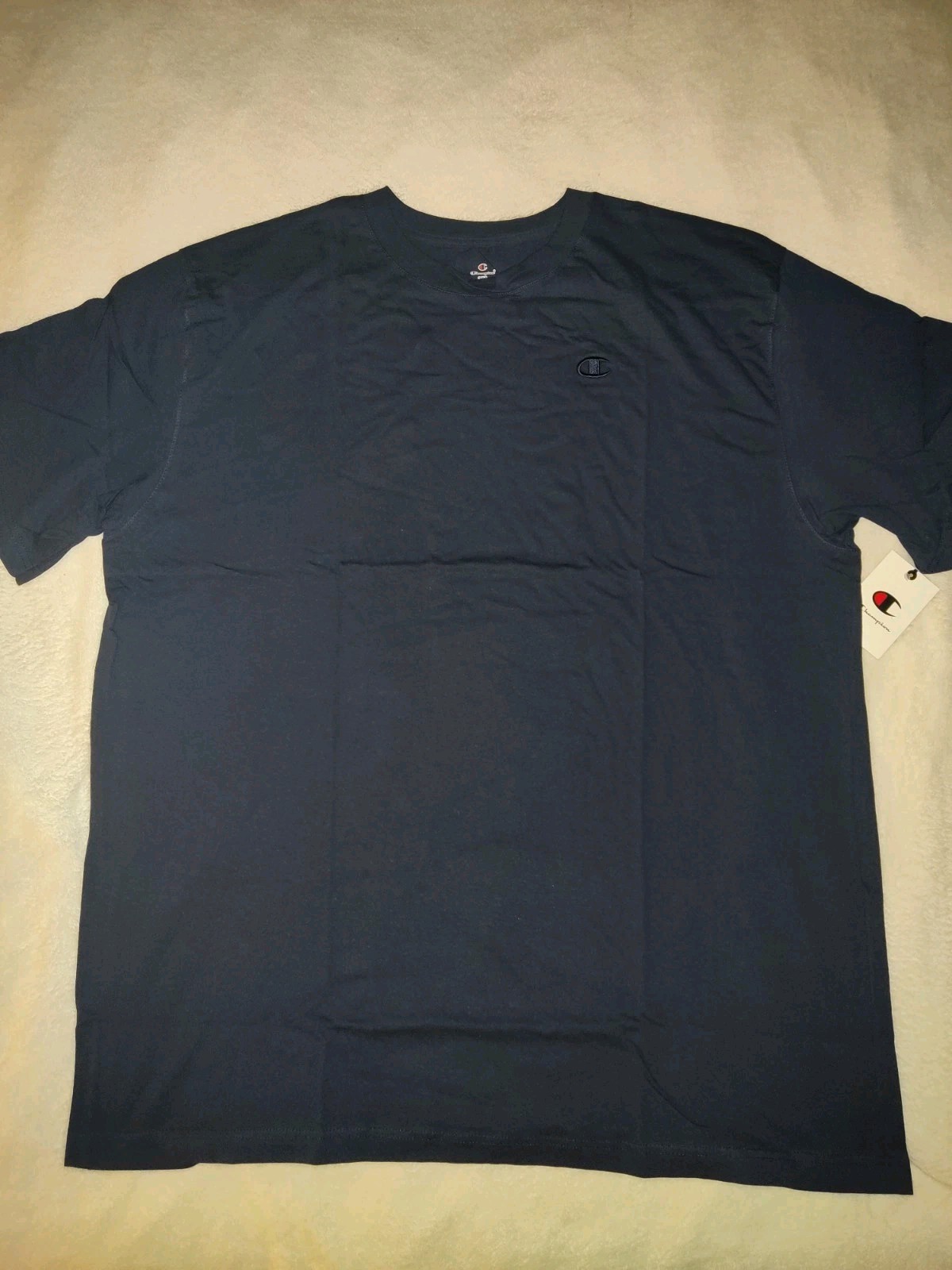 Men’s Champion T-shirt Color Navy Blue Size 3XLT New With Tags