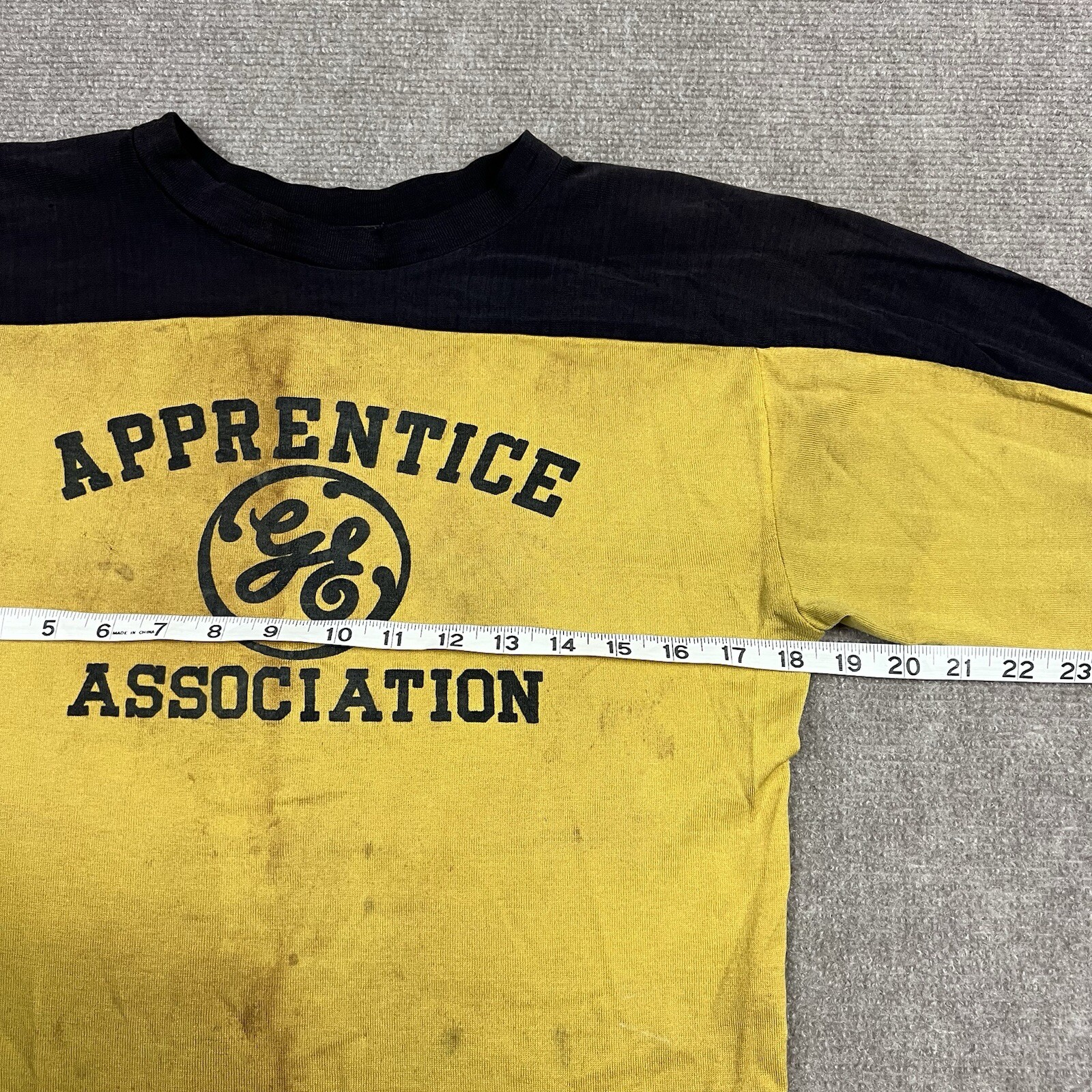 Vintage 30s 40s General Electric Apprentice Cotton T Shirt Mens Medium Workwear