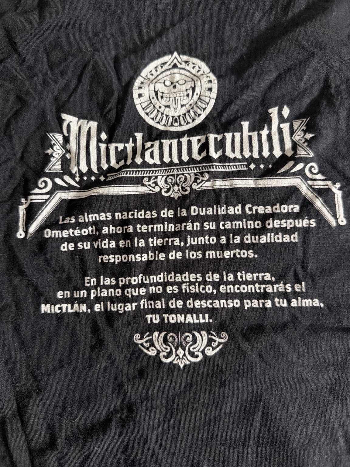 Cultivo Comics Mictlantecuhtli T Shirt Men’s Medium Black Graphic Tee Gothic