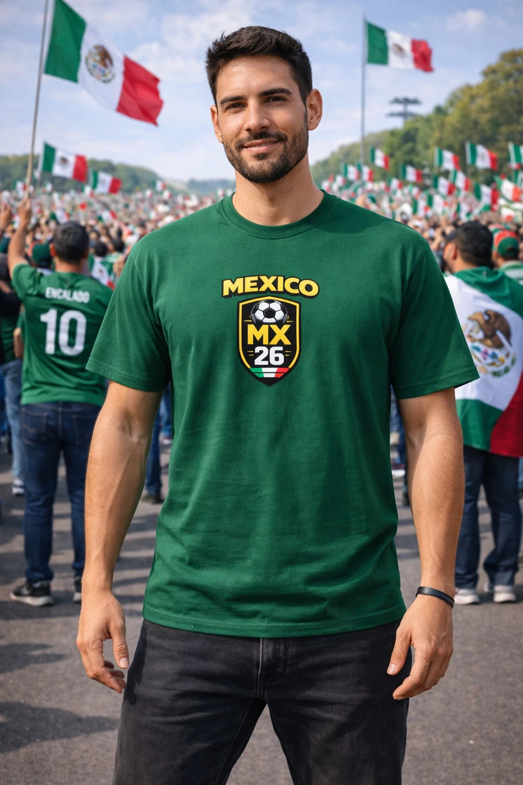 FIFA World Cup 2026 Mexico Soccer Fan T-Shirt MX 26 Graphic Printed Unisex Tee