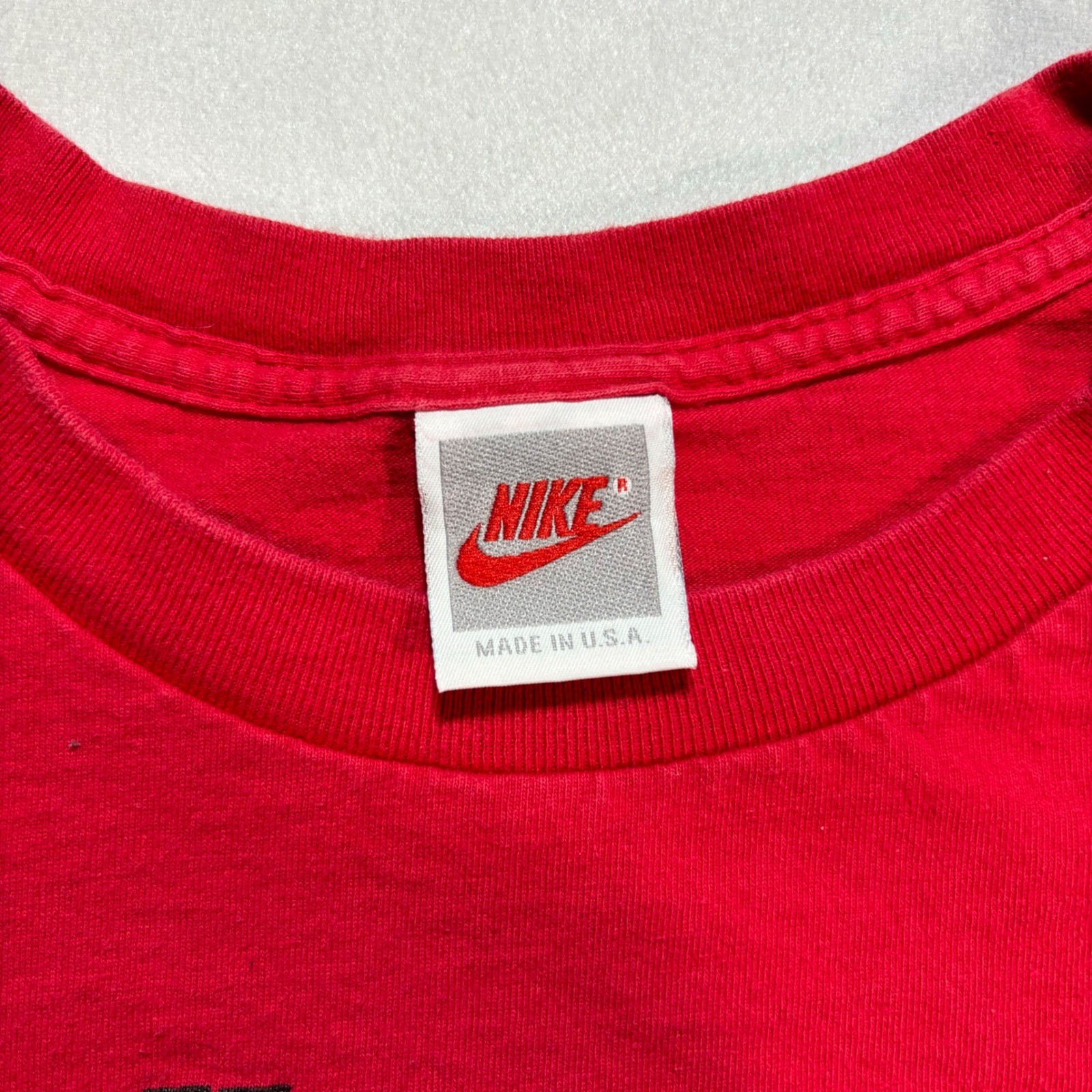 Vintage 90s Nike T-Shirt Men XL Red Def Jam Just Do It Graphic Single Stitch USA
