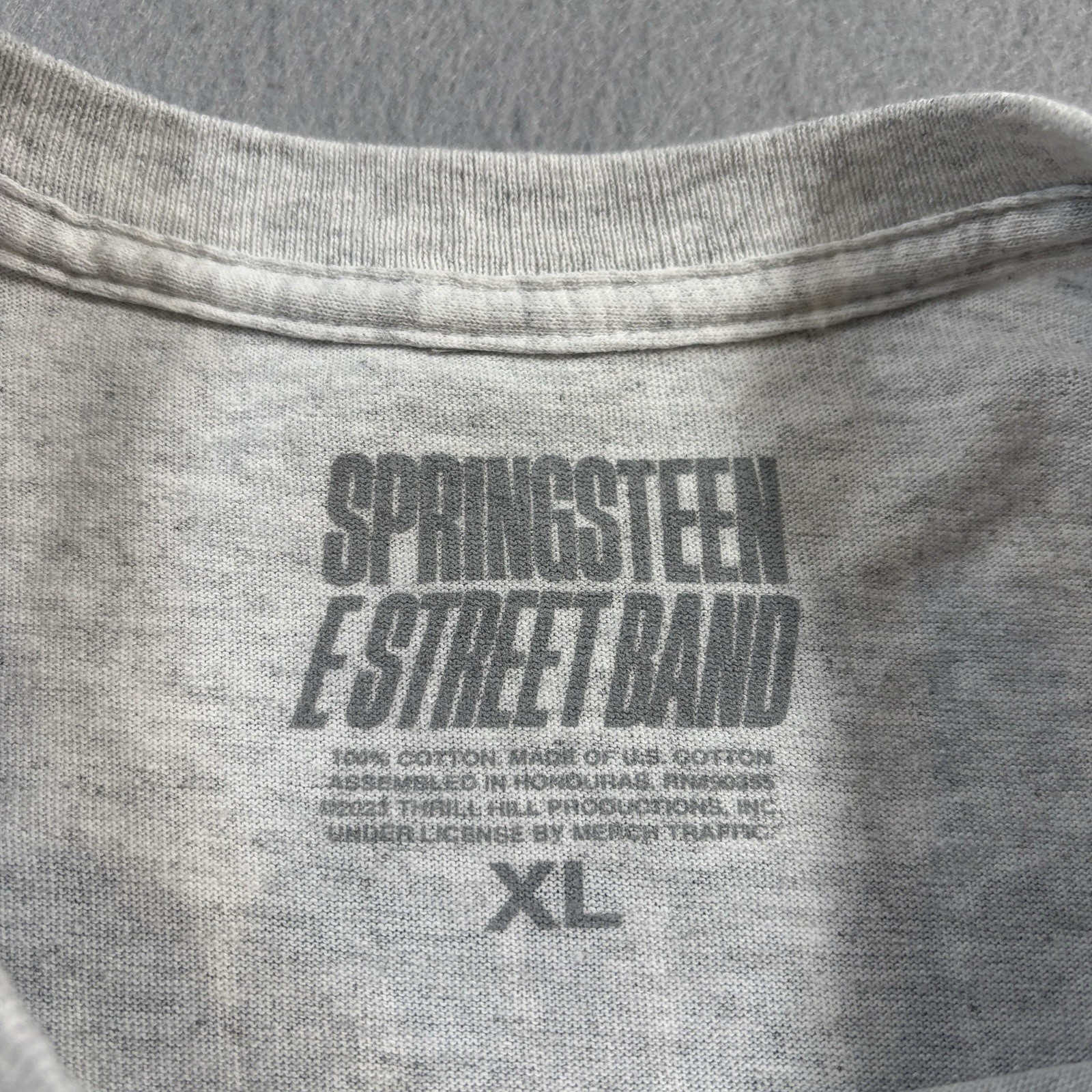 Bruce Springsteen & E Street Band Tour 2023 Chicago Shirt Mens XL Gray