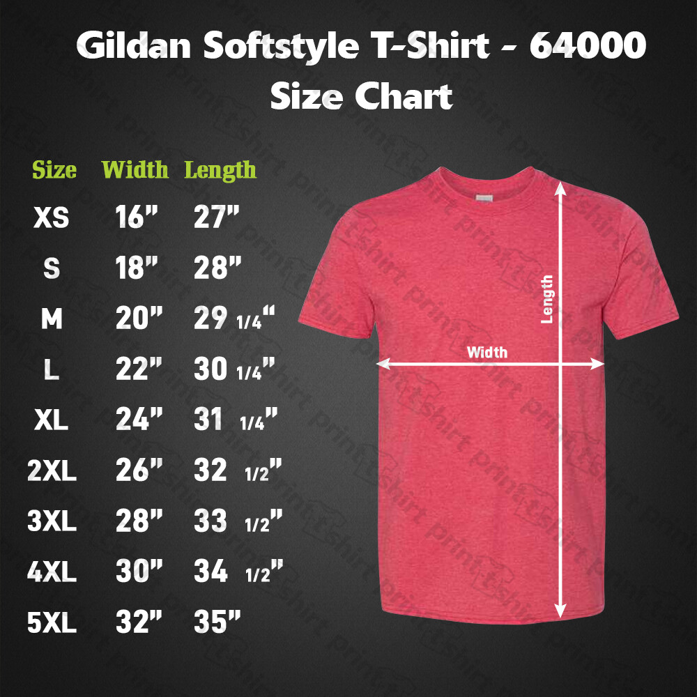 Gildan – Softstyle T-Shirt – 64000 Basic Unisex Classic Fit T-Shirt