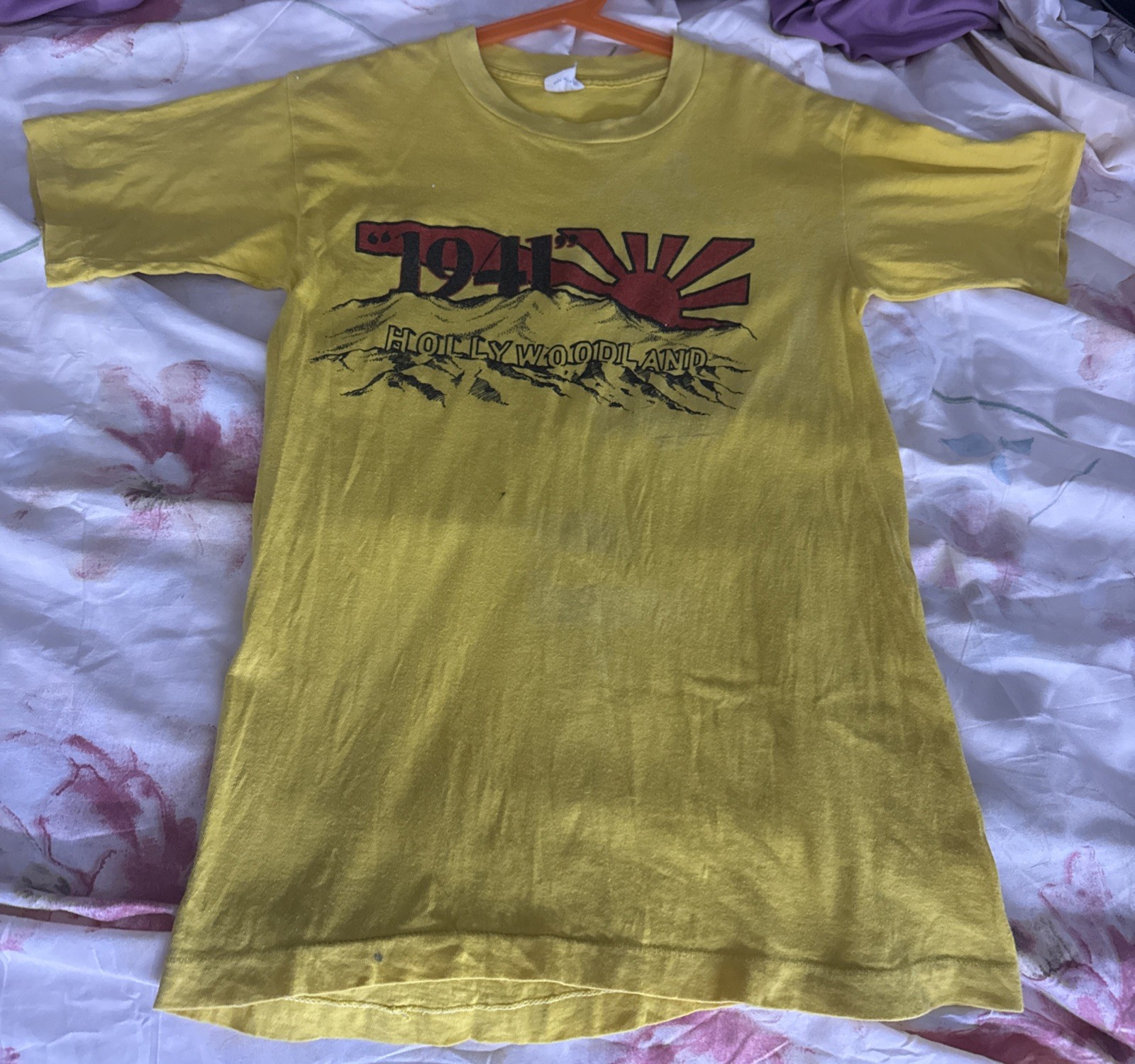 Vintage Hollywoodland T Shirt Spielberg Belushi California Classic Movie 1979