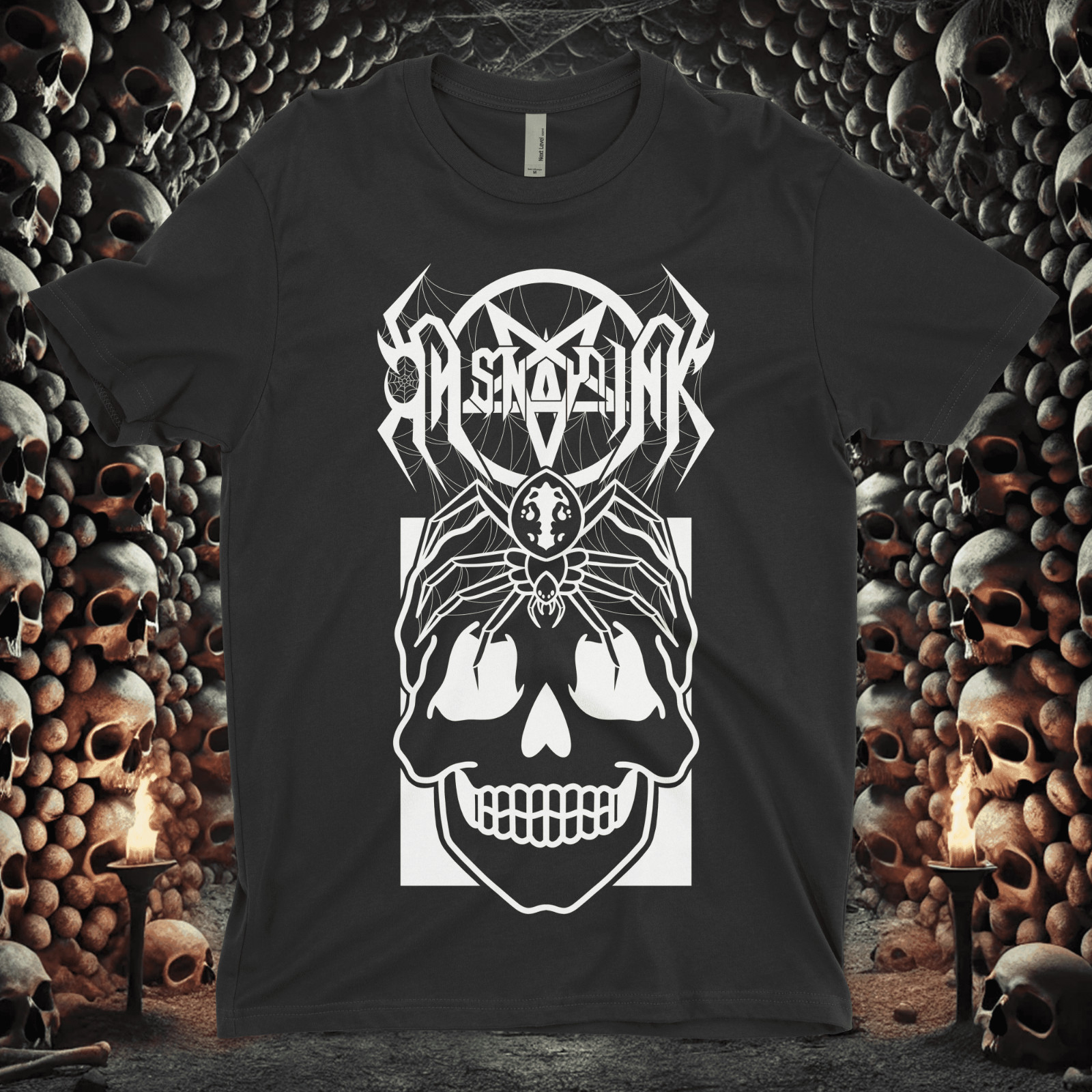 Catacomb | Death Metal Logo Graphic T-Shirt by OH Snap! Ink