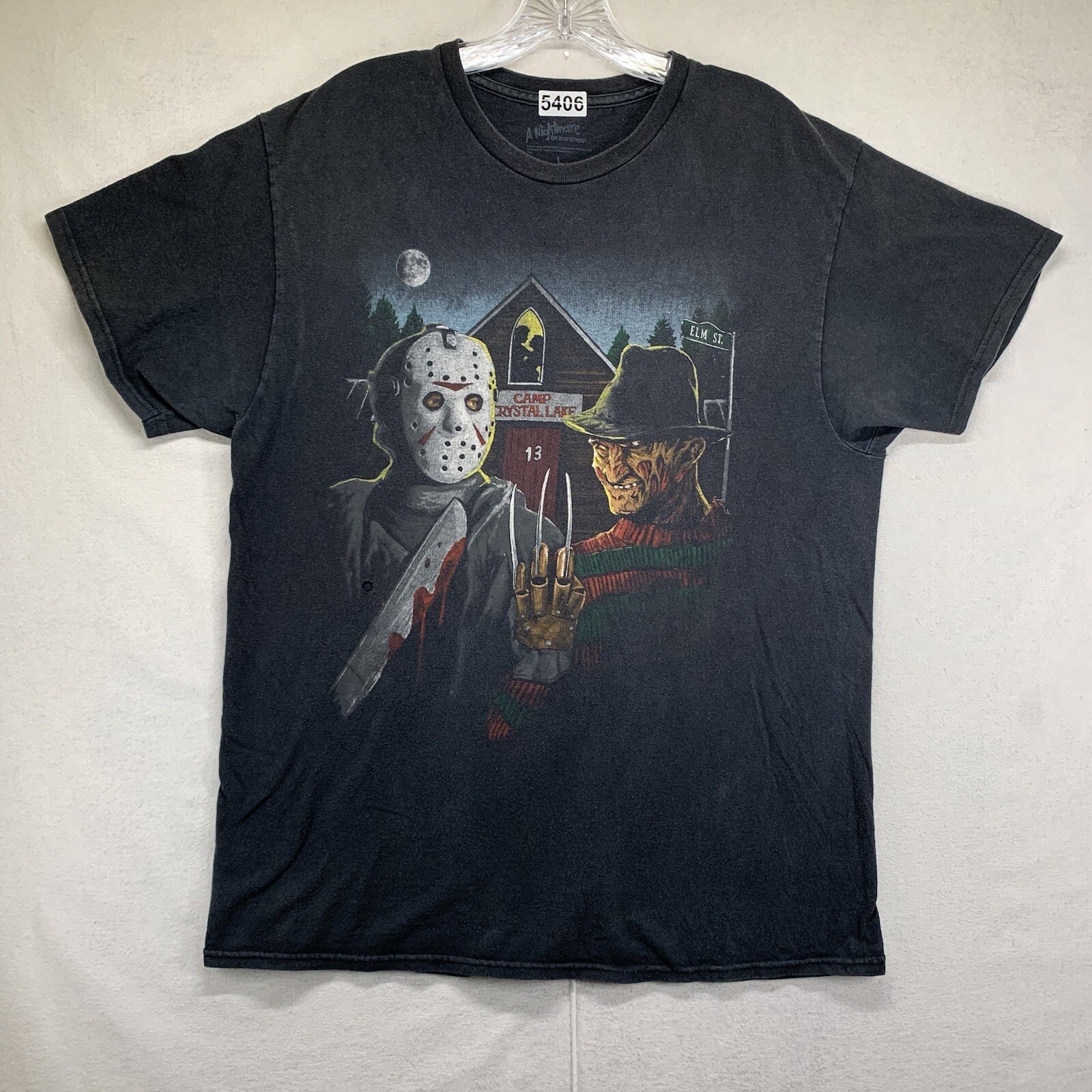Nightmare On Elm Street Freddy Krueger And Jason Horror Film T Shirt Medium