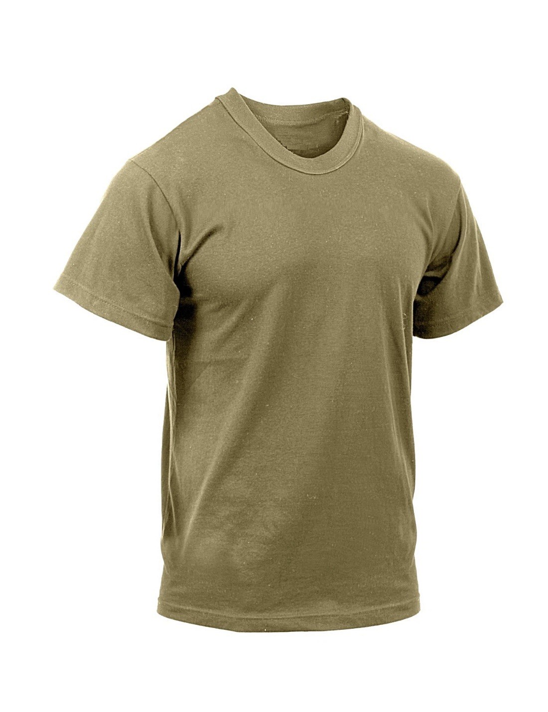 3 PACK -Coyote Brown Official AR 670-1 US Army Compliant Solid Military T-Shirts