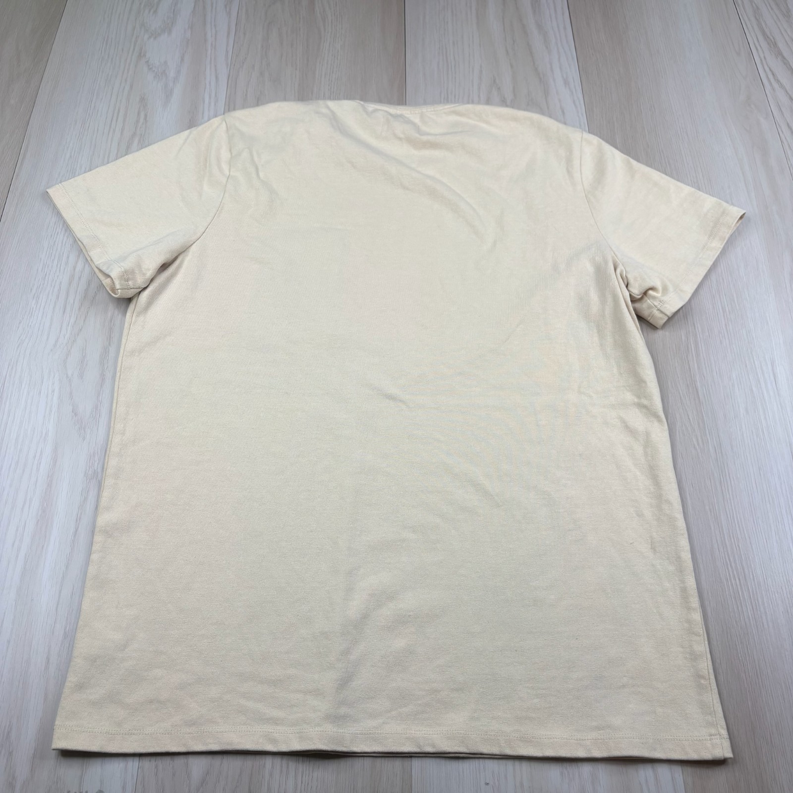 Taylor Stitch Mens Beige Knit Short Sleeve Everyday Wear Pocket T-Shirt Size 42