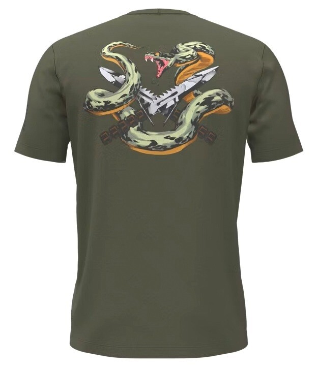 Under Armour 1389920 UA Men’s Freedom Snake Knife Cotton OD Green T-Shirt