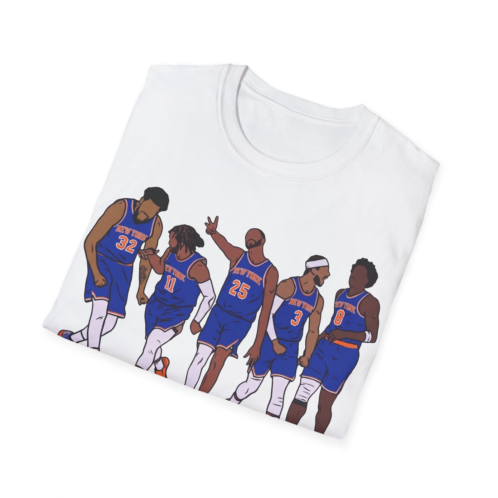 Jalen Brunson Karl Anthony Towns New York Graphic T Shirt Vintage Style Fan Tee