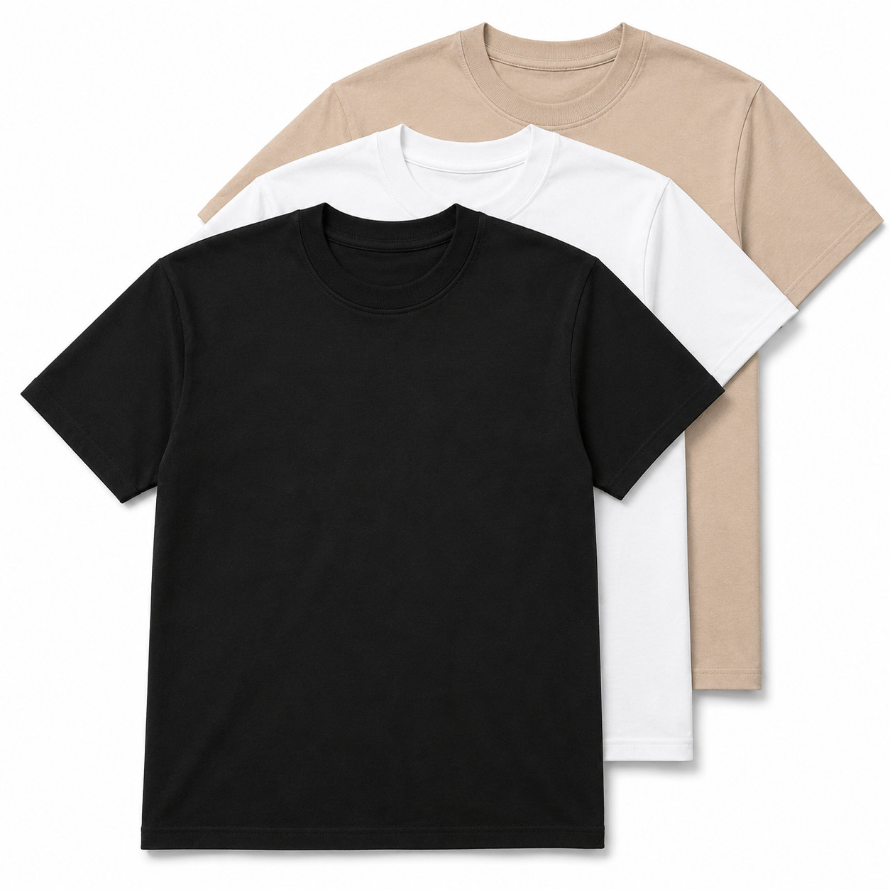 Gildan Heavy Cotton 5000 T-Shirt 3 & 5 Pack Men’s Plain Crew Neck Cotton Tee