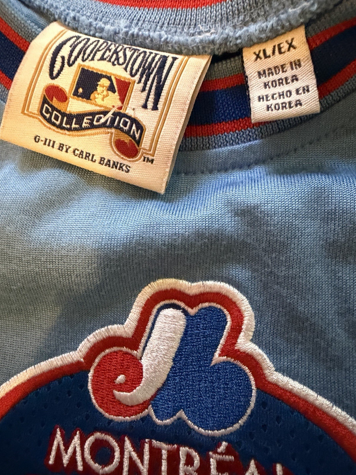 Montreal Expos Baseball T-shirt YOUTH XL MLB Long Sleeve Cooperstown Collection