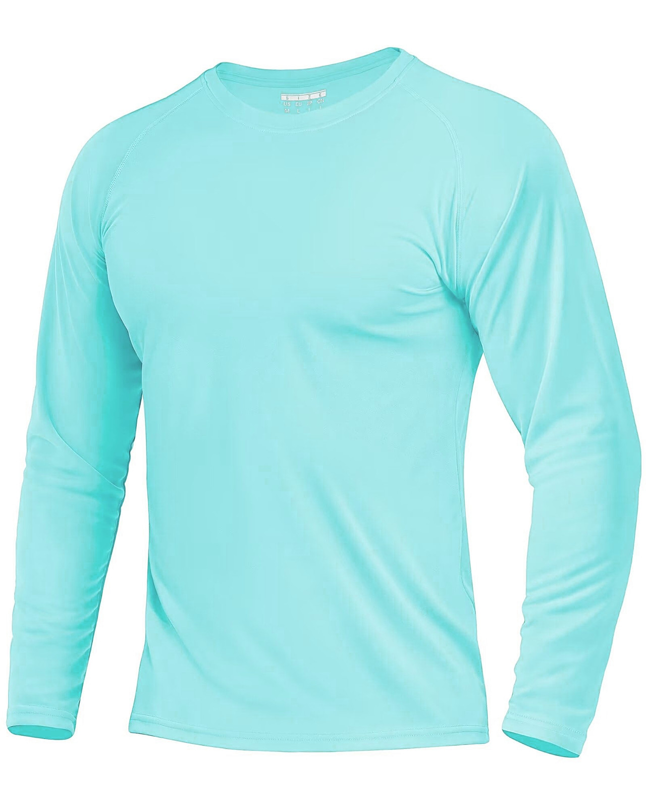 Men’s UPF 50+ Sun Protection UV SPF Shirts Long Sleeve Lightweight Quick Dry Tee