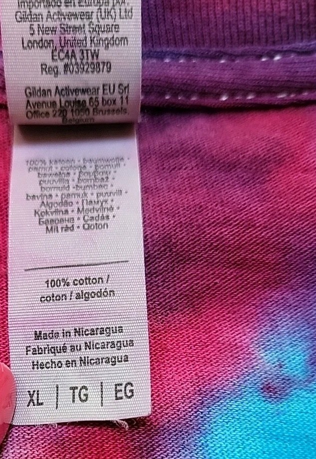 Hand Tie Dyed T Shirt Men’s XL 100% Cotton Pre Washed ShortSleeve Gift #3