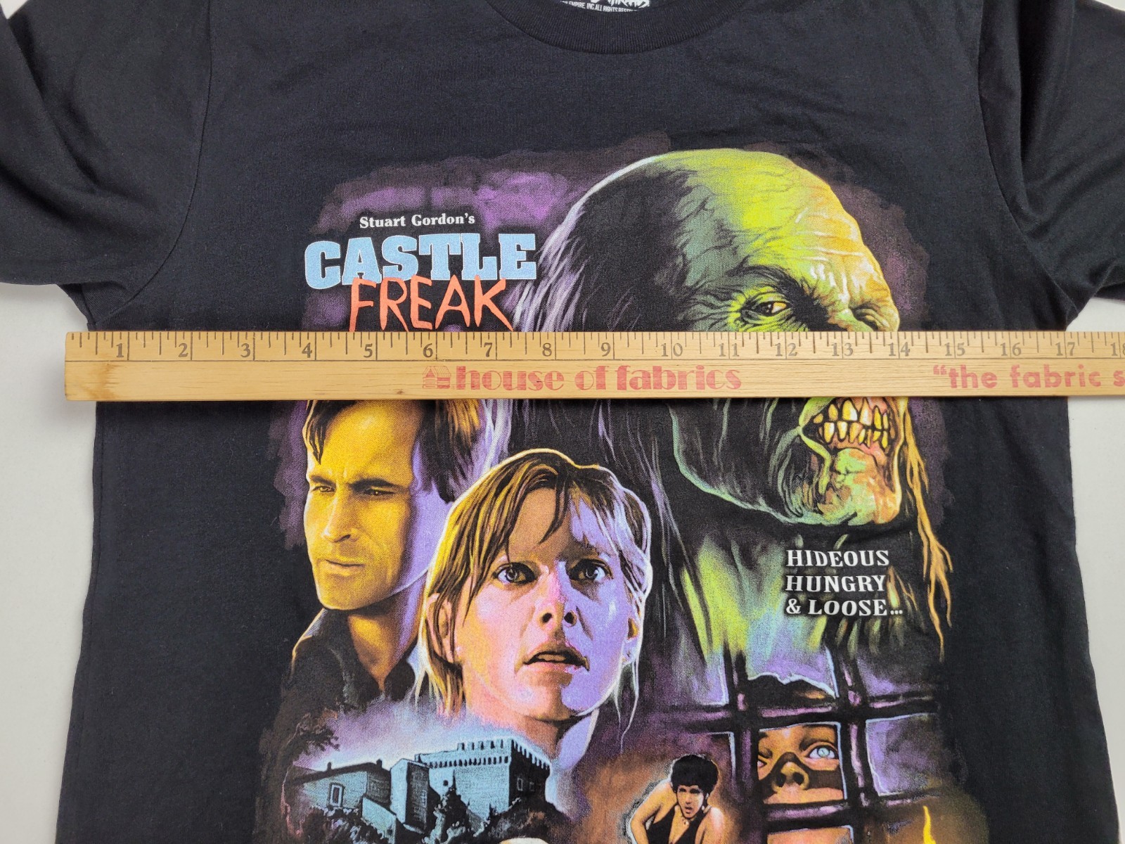Castle Freak Terror Threads Tshirt Small Horror Film Black Jeffrey Combs
