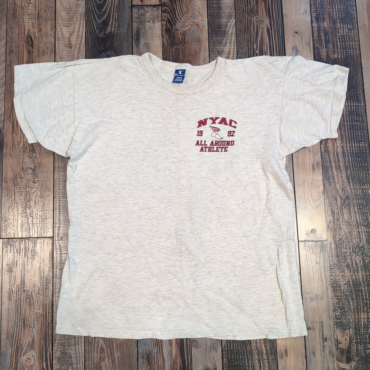Vintage Champion 1992 NYAC T-Shirt XL Made In USA 90s NY Athletic Club Retro