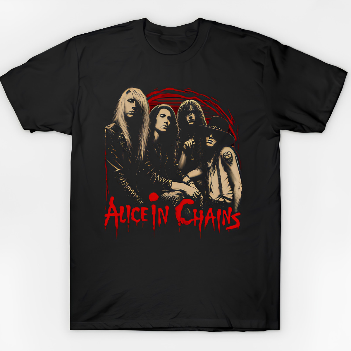 Alice In Chains Red Sun Band Portrait T-Shirt