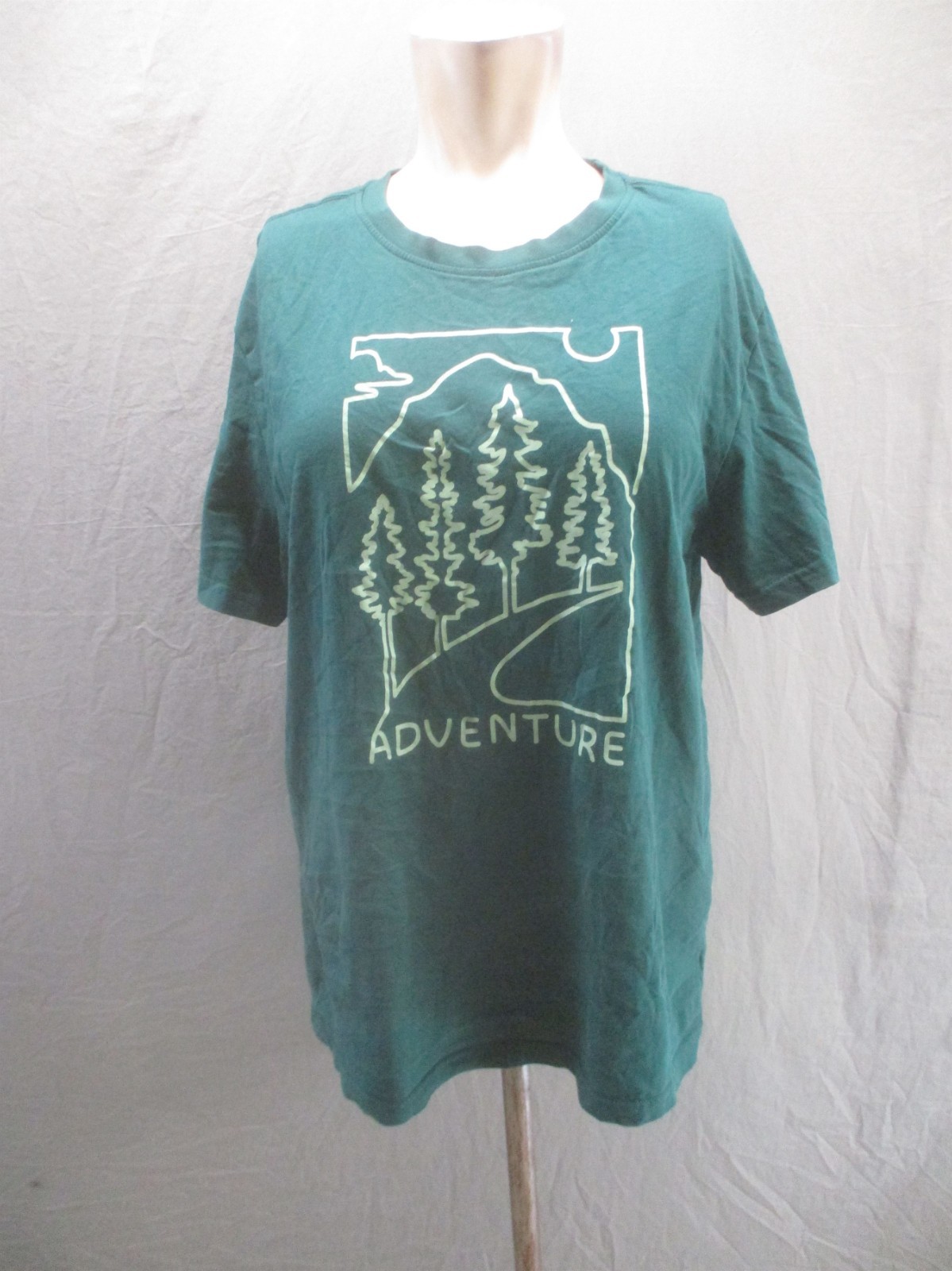 dip Size M Mens Green 100% Organic Cotton Short Sleeve Breathable T-Shirt 226