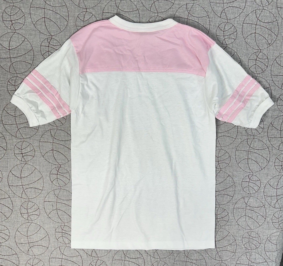 Deadstock Vintage 80s Single Stitch Classic Retro Ringer T-Shirt Adult Blank USA